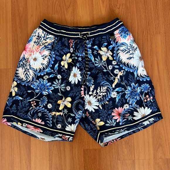 Agua Bendita Swim Trunk Handmade Size 32 Verano Road Collection - Picture 3 of 7